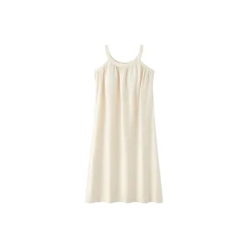 Q'NIANMA Nightgown Women's Milk White