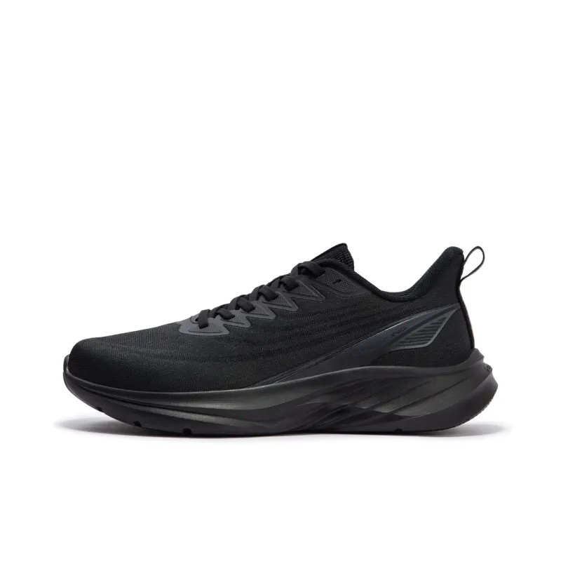 361° Cushioning Wear Resistant Low Top Running Shoes Men's Black-0