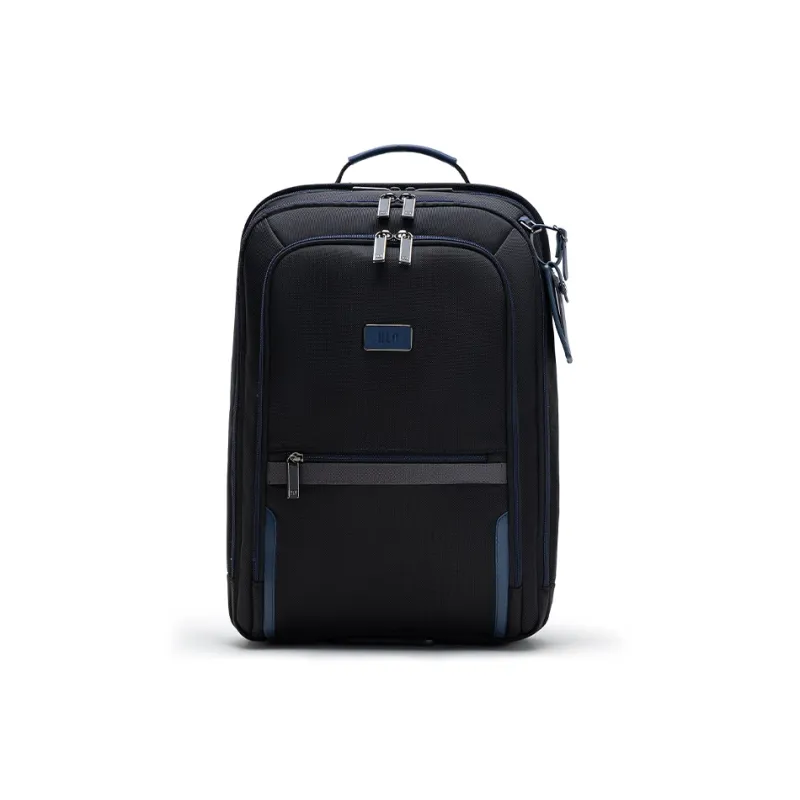 HLA Polyester Backpack Unisex Black/Blue-5