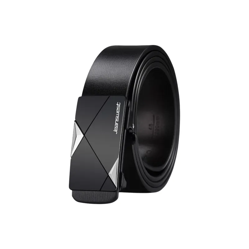 JEANSWEST Cow Split Leather Belts Men's 3.3cm-2