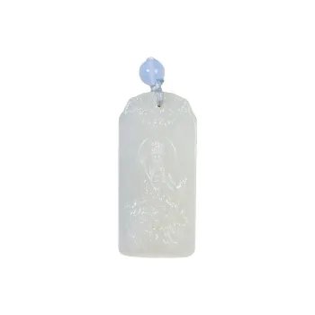 BUDOUXIAOAI Pendants White Jade/Pale Greenish White Jade Unisex