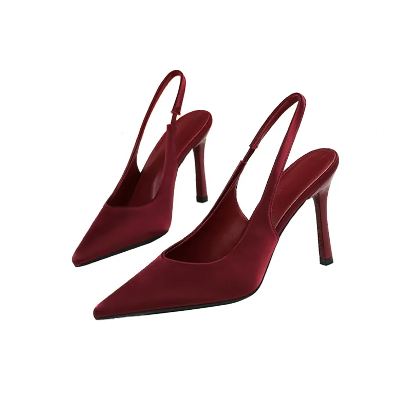 QITUMAUL High Heels Women's Purple-5