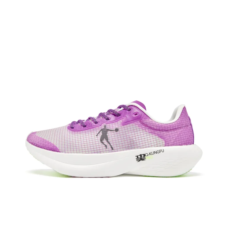 QIAODAN Flying Shadow PB1.0 Running Shoes Men Low Top Flying Shadow Purple Jordan White-0