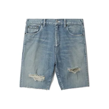 BAPE BLACK Denim Shorts Men Blue BLX