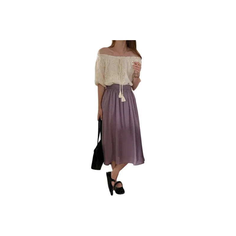 ONE SHALLOW Casual Long Skirt Women's-6