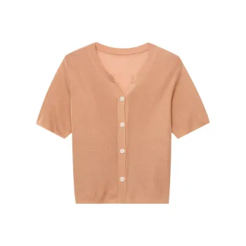 CHARM PICK Knitwear Women's Orange Camel
