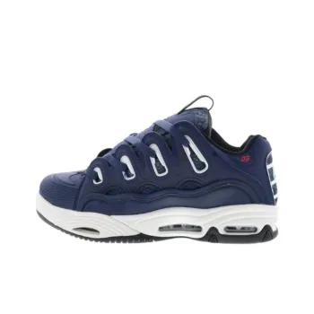 OSIRIS D3 Low Top Casual Shoes Men's Marine Blue/White