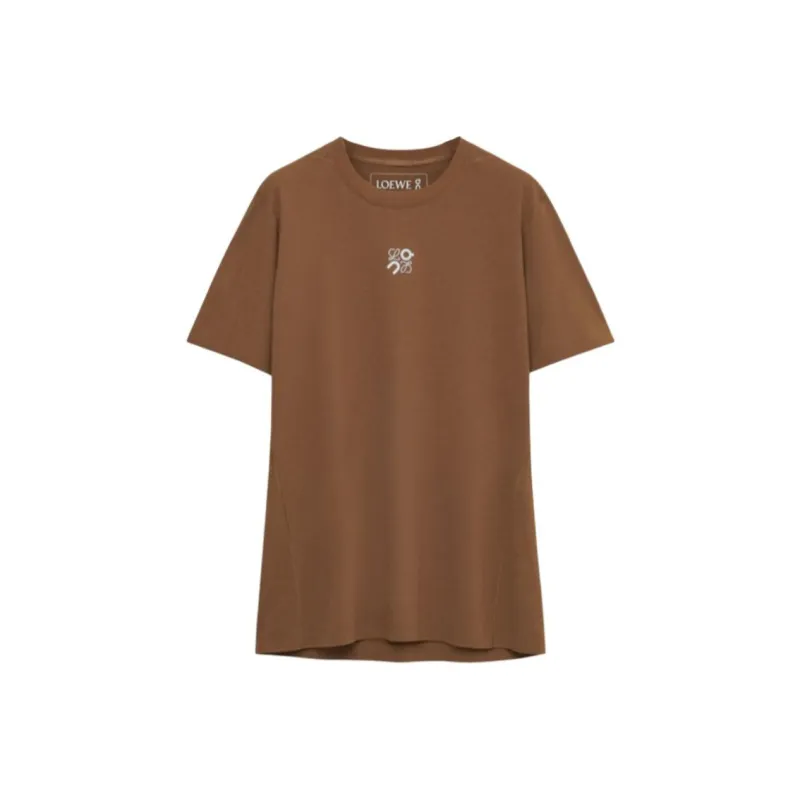 LOEWE x On SS25 T Shirt Unisex Brown-0
