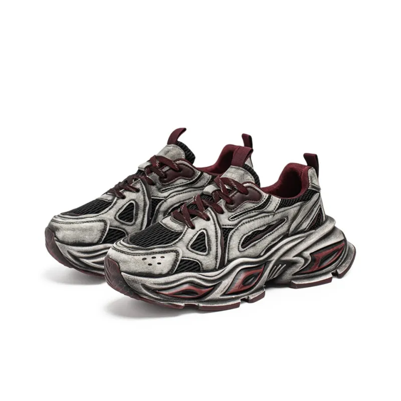 ROBINHOOD Slip Resistant, Abrasion Resistant, Breathable, Lightweight Low Top Chunky Sneakers Men's Box Included-8