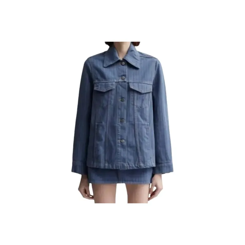 GANNI Denim Jacket Women's Blue-0