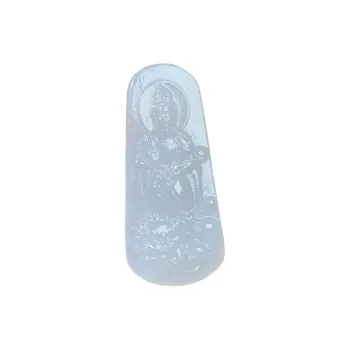 BUDOUXIAOAI Pendants White Jade/Pale Greenish White Jade Unisex