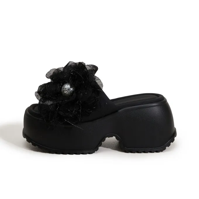 Milan Love Song Rubber Foam Outsole Quiet Slip Resistant Abrasion Resistant Cushioning Slide Slippers Women's-7