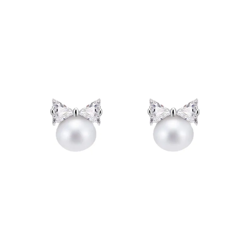 QIANFANGDAHUANGYE Zircon Stud Earrings Women's-0