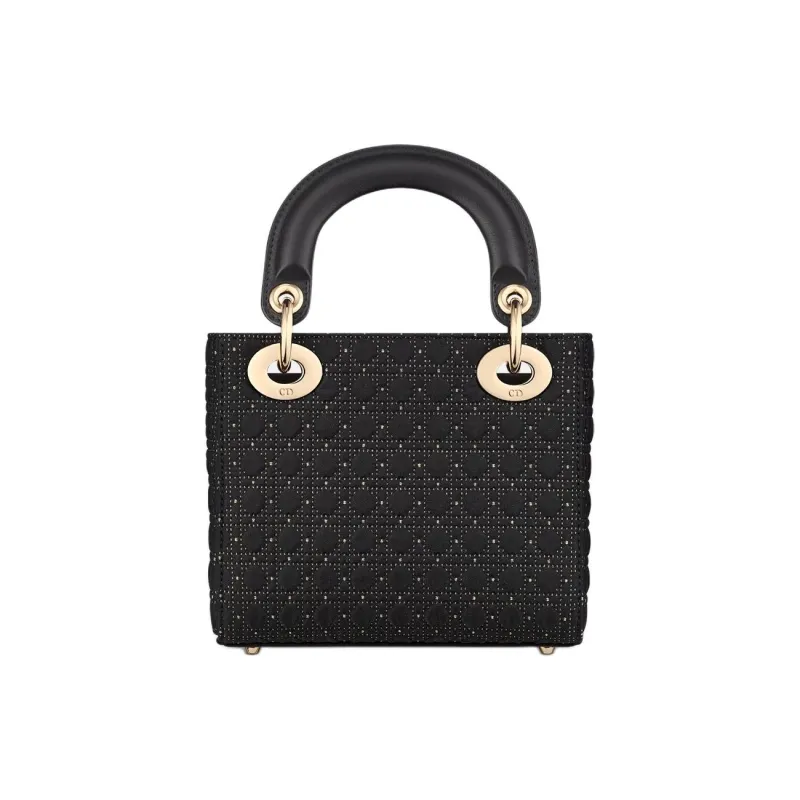 DIOR Lady Dior Calfskin Lady Dior Bag, Shoulder Bag, Crossbody Bag, Handbag Mini Women's Black-3