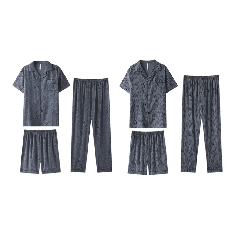 Cotton Gene Pajama Set Men's Combo Set-20