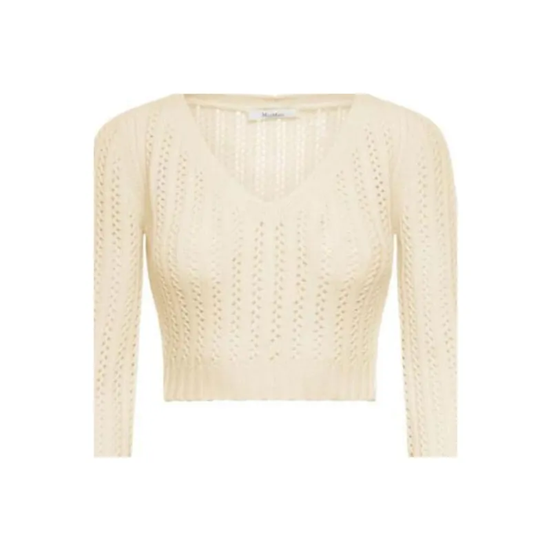 MaxMara V Neck Long Sleeved Top-1