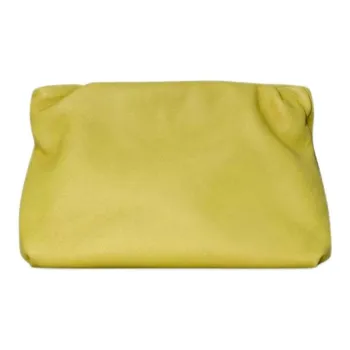 THE ROW Goatskin One Shoulder Clutch Women's Rusty Copper Yellow
