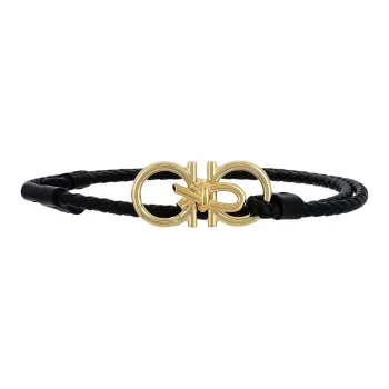FILA Cow Leather Belts Unisex Black Width 1CM