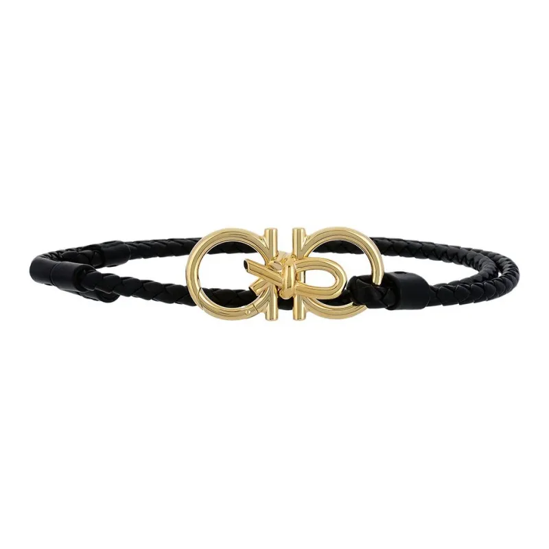 FILA Cow Leather Belts Unisex Black Width 1CM-0