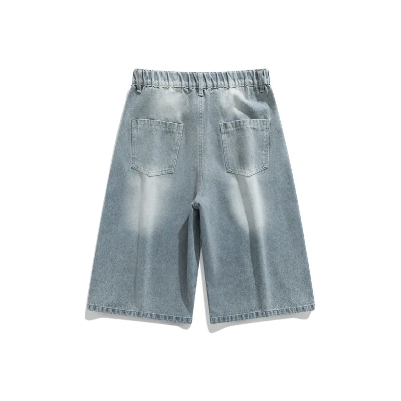 CAT'S PAW Denim Shorts Unisex Light Blue-1
