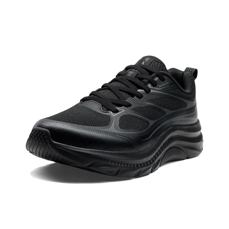 XTEP Slip Resistant Coverage Low Top Casual Running Shoes Men's Black-1