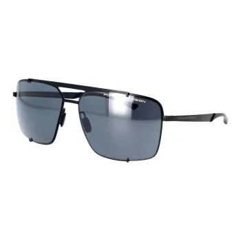 PORSCHE DESIGN Stainless Steel Aviator Sunglasses Unisex Black