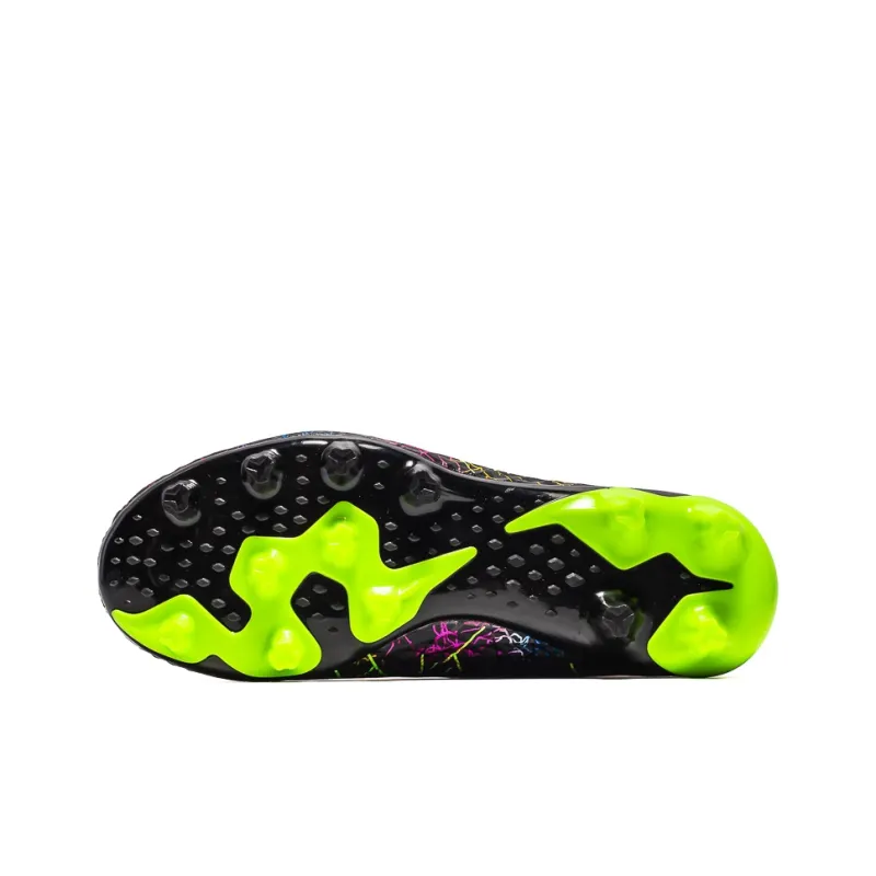 Sportful Soccer Shoes Men Low Top Daytime Blue Long Studs/Black Neon Green Long Studs/Blue Neon Green Long Studs-9
