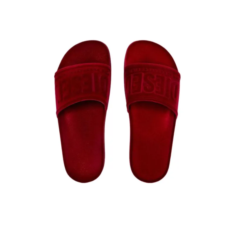DIESEL Sa Mayemi Slide Slippers Women's Red-5