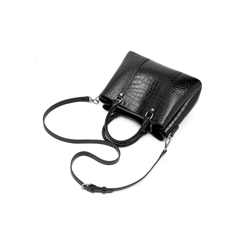 Old Man's Head Top Grain Cow Leather One Shoulder Handbag Women's Multicolor-2