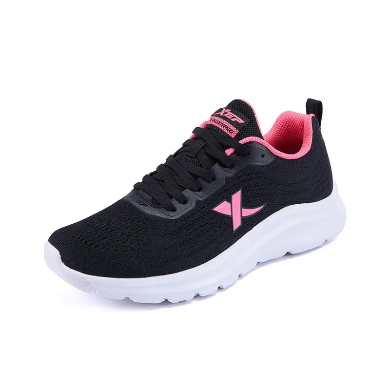 XTEP Running Shoes Women's Low Top Black, Rose Pink-1