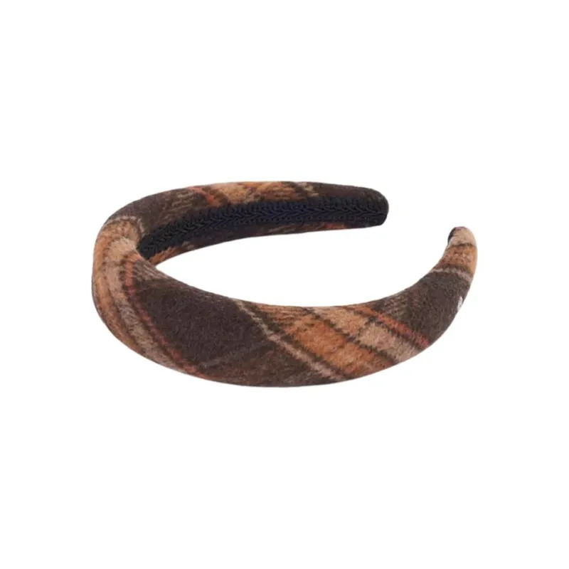 EVITA PERONI Woolen ABS Headbands Women's Orange Brown-1