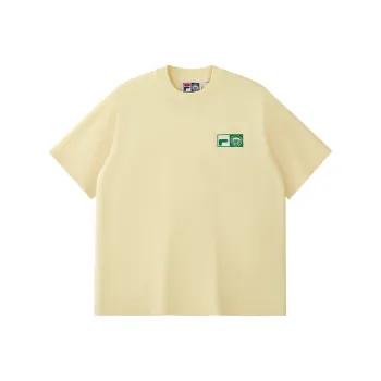 FILA FUSION T Shirt Unisex Light Zhen Yellow YE