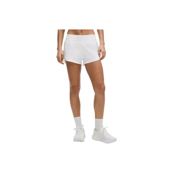 Lululemon Hotty Hot Collection Swift Sports Shorts 2.5' Women's White