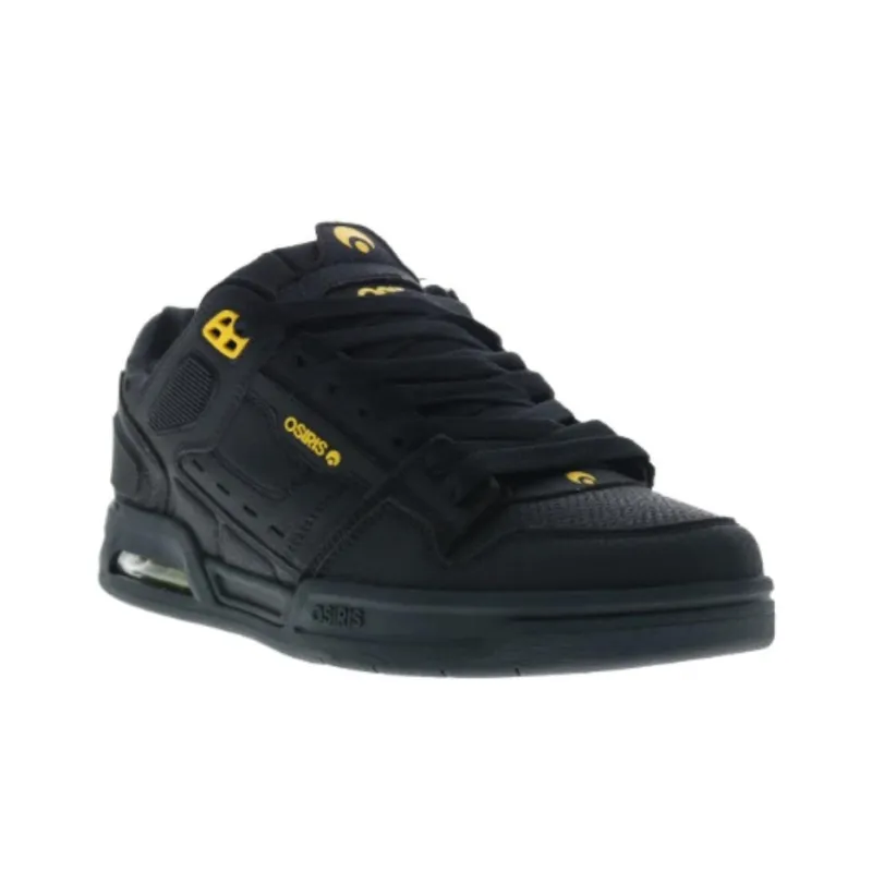 OSIRIS Peril Abrasion Resistant Low Top Skateboard Shoes Men's Black-1