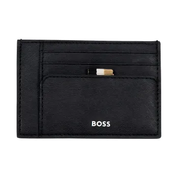 HUGO BOSS Leather Card Holder Men's Black