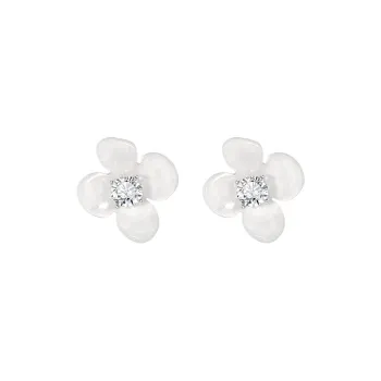 SHINE S925 Silver Stud Earrings Women's