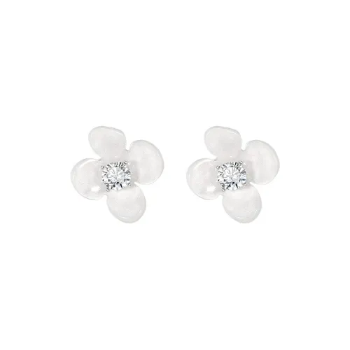 SHINE S925 Silver Stud Earrings Women's