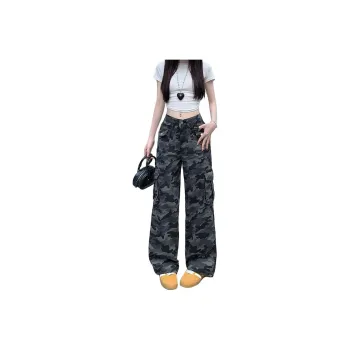 Flowers in water Jeans Women's Camouflage
