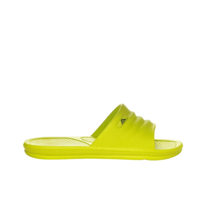 Kappa LOGO RINT Quick Dry Slide Slippers Unisex Yellow-1