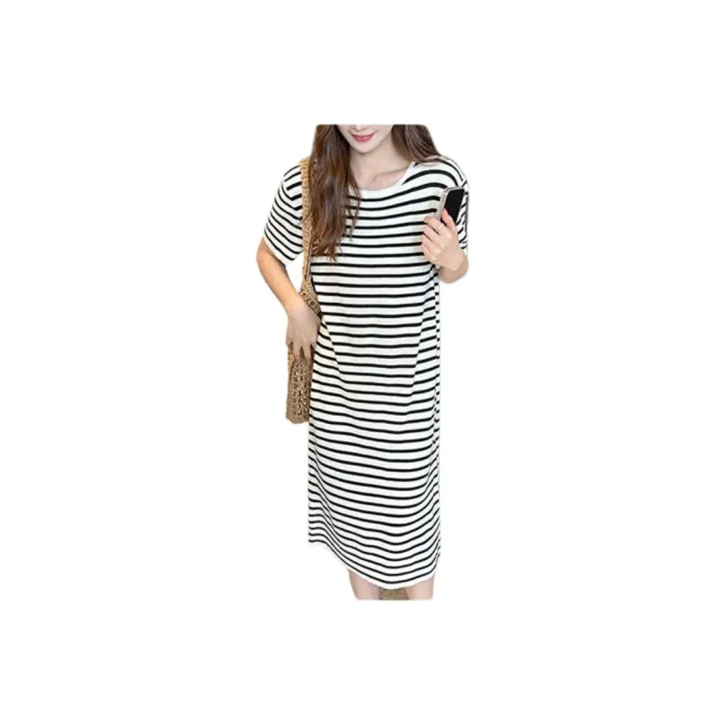 Mu Qingqing Short Sleeved Dress Women's-0