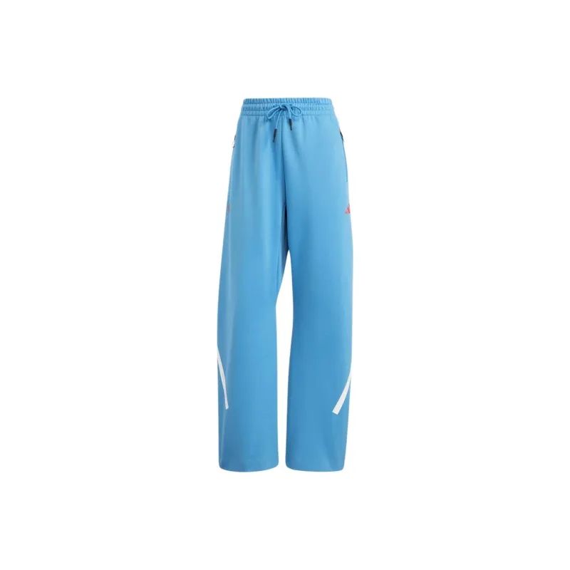 Adidas Women's France Travel Z.N.E. Barrel Tracksuit Bottoms Focus Blue-0