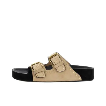 ISABEL MARANT Lennyo Slide Slippers Women's Light Umber