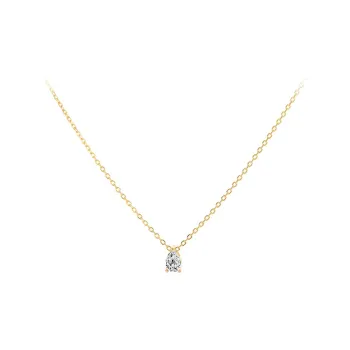 MAXTHINK S925 Silver Necklaces Women's Gold/Silver