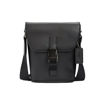 COACH Track Calfskin Shoulder Bag Crossbody Bag Mini Men's Black