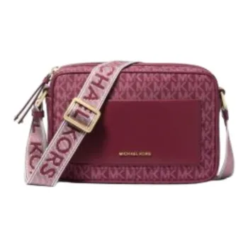 MICHAEL KORS Jet Set Polyester Camera Bag, Shoulder Bag, Crossbody Bag Tubas Women's Purple