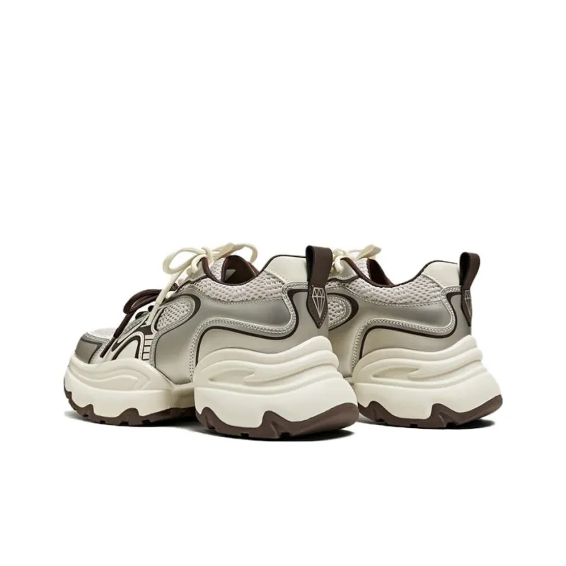 BASTO Slip Resistant Low Top Chunky Sneakers Women's-3