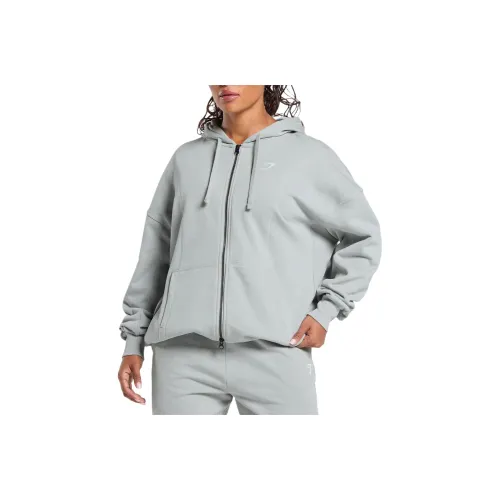 GYMSHARK Power Hoodie Sweatshirt Women's Gray