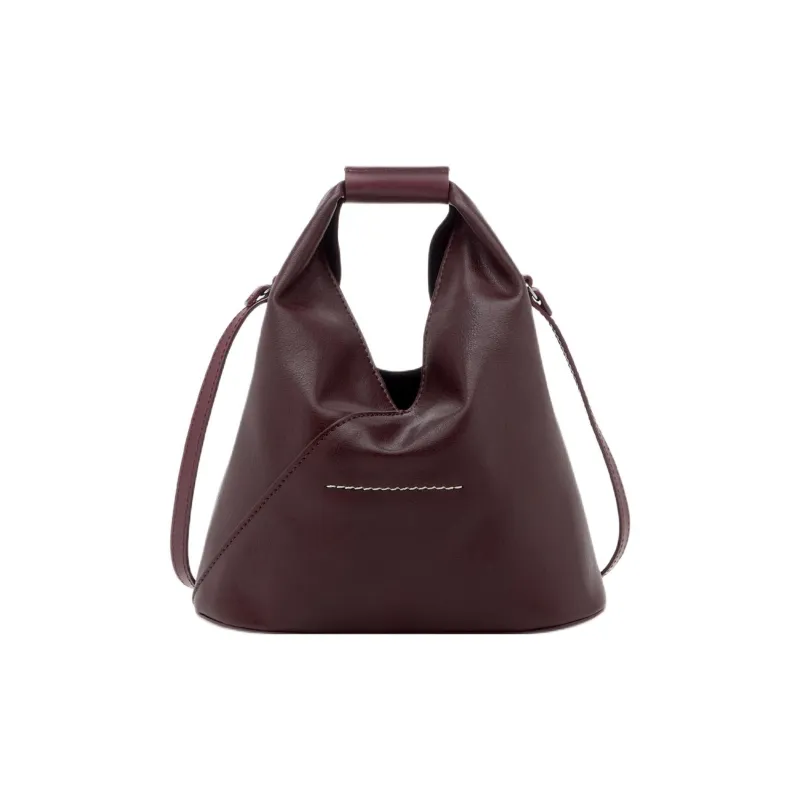 MM6 Maison Margiela Polyurethane Shoulder Bag, Crossbody Bag, Handbag Women's Dark Red-2