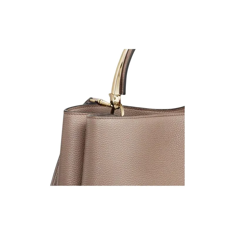 CARTIER Panthère De Cartier Grain Calfskin One Shoulder Handbag Medium Size Women's Clay-4