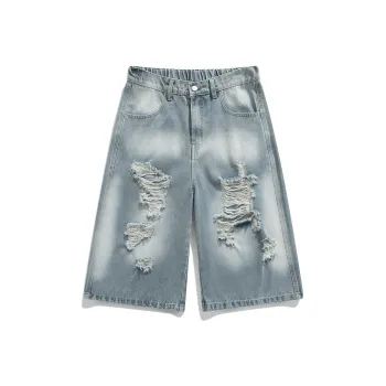 CAT'S PAW Denim Shorts Unisex Light Blue